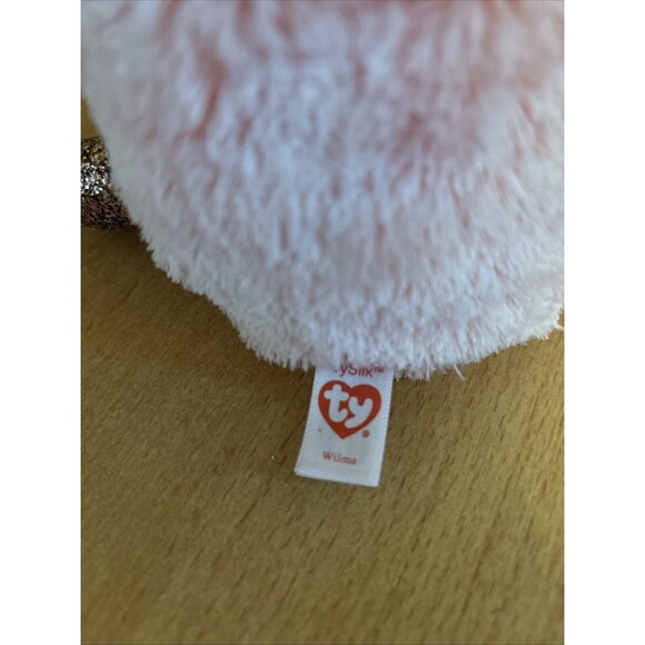 Ty Silk Beanie Boos Pink Silver Glitter Platypus 8” Plush Stuffed Animal Toy NWT - Picture 4 of 9